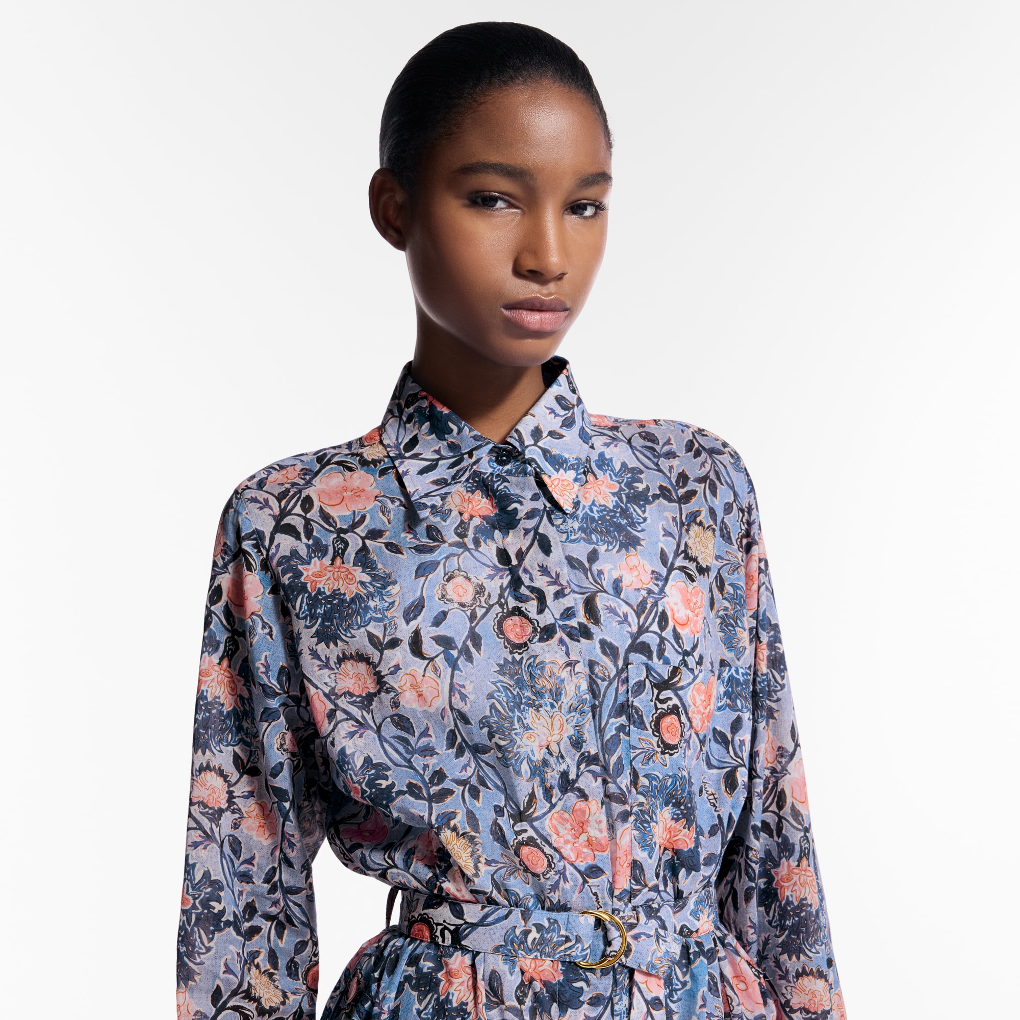 【ルイヴィトン】 フローラルヴァイン ゴデットドレス Floral Vine Godet Dress - Women - Ready-to-Wear | LOUIS